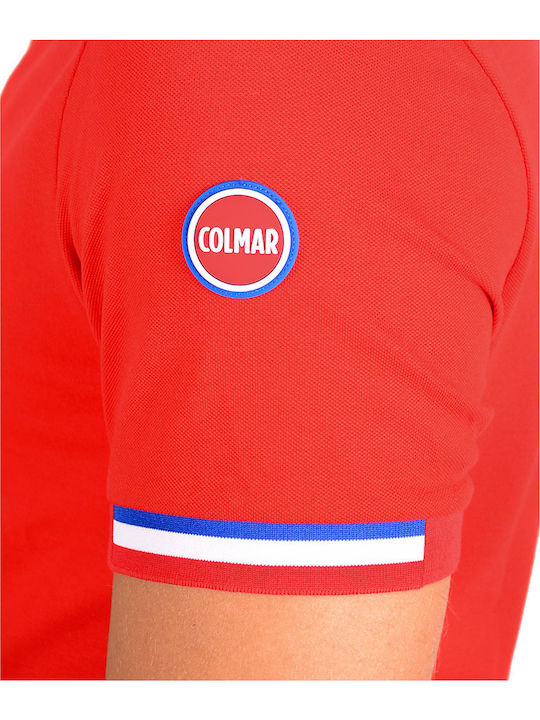 Polo Short Sleeve Blouse Red