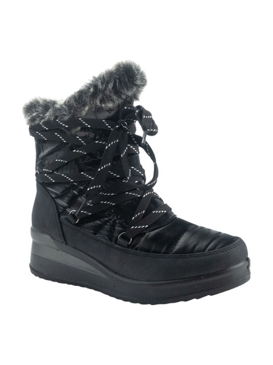 Mysoft Damen Knöchelstiefel Schwarz