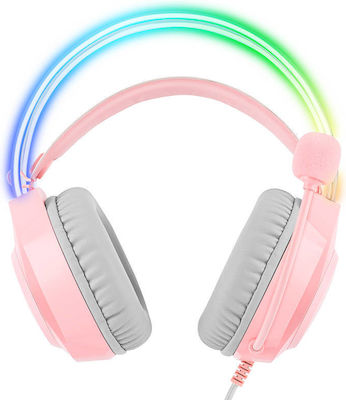 Onikuma X26 Over Ear Gaming Headset with Connection 3.5mm Pink