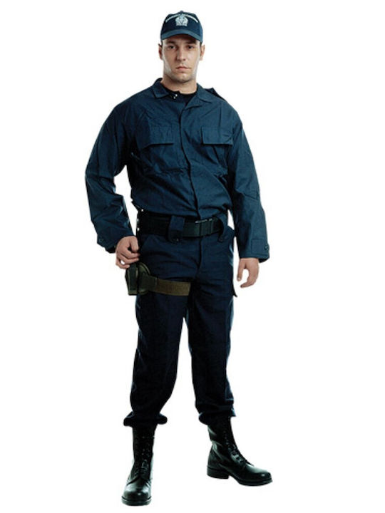 Survivors Police Uniform Jacket Rip-Stop Blue 00917