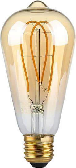 V-TAC VT-2066 LED Glühbirne 5W 140mm für E27 Glühbirnensockel und Form ST64 Warmes Weiß 300lm