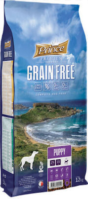 Prince Premium Grain Free 12kg Ξηρά Τροφή χωρίς Σιτηρά για Κουτάβια Μεσαίων & Μεγαλόσωμων Φυλών με Κοτόπουλο και Ψάρια