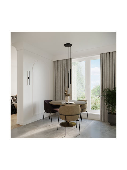 Sollux Pastelo Κρεμαστό Φωτιστικό Μαύρο με Ντουί G9 21.5x8.5x51.5εκ.