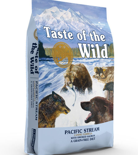 Taste Of The Wild Pacific Stream Canine 13kg Trockenfutter für erwachsene Hunde mit Lachs und Fisch