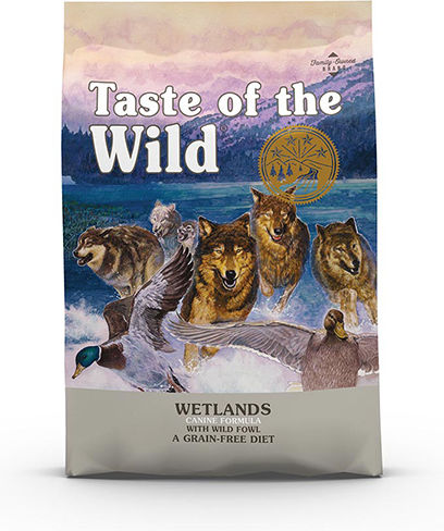 Taste Of The Wild Wetlands Canine 13kg Trockenfutter für Erwachsene Hunde ohne Körner mit Ente und Huhn