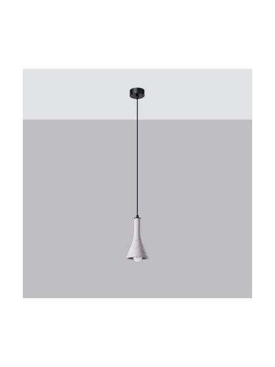 Sollux Pendant Light Gray with Socket E14, E.14 32x15cm