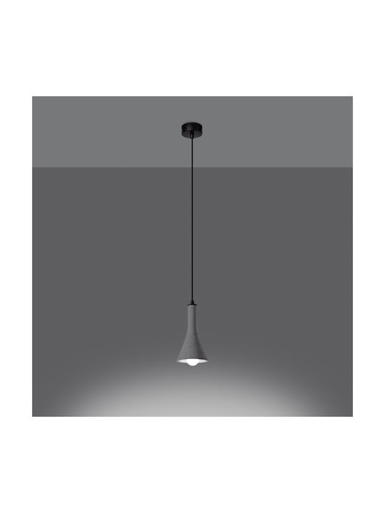 Sollux Pendant Light Gray with Socket E14, E.14 32x15cm