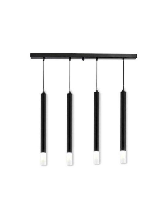 Luma 01224 Suspendat Candelabru pentru 4 Becuri G9 Alb