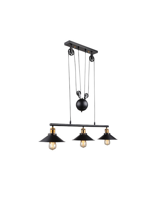 Globo Lighting Suspendat Candelabru Calea ferată pentru Soclu E27 15053-3