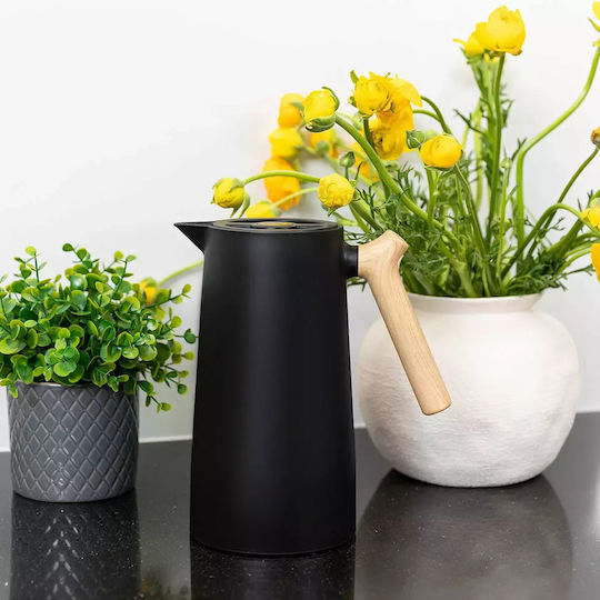 Estia Jug Thermos Glass BPA Free 1lt Black