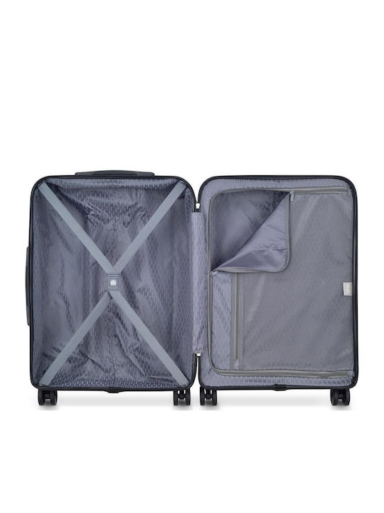 Delsey Christine Medium Hard Blue Suitcase Travel With 4 Wheels Height 65.5cm