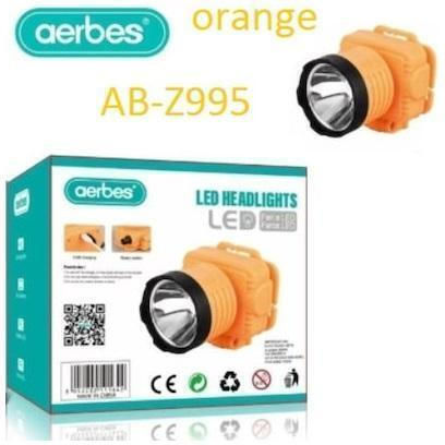Aerbes Rechargeable Head Flash Light LED Green