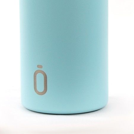 Runbott Kids Water Bottle Thermos Aluminium with Screw Cap Non Spill Light Blue 350ml