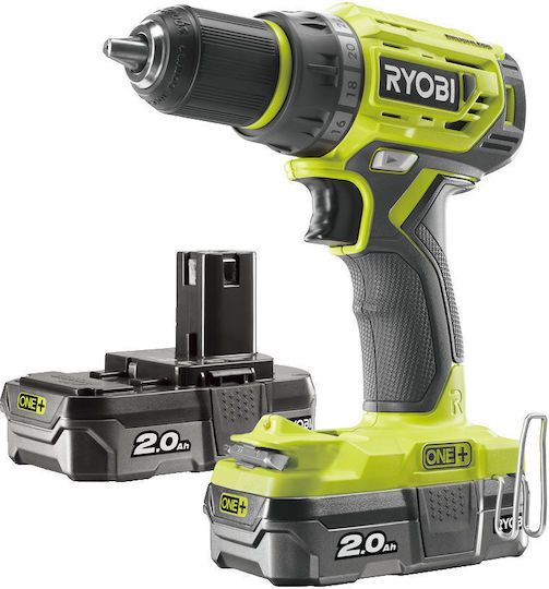 Ryobi R18DD7-220S Δραπανοκατσάβιδο Μπαταρίας Brushless 18V 2x2Ah