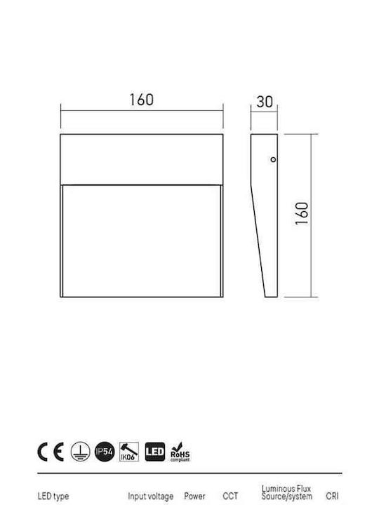 Redo Group Πλαφονιέρα LED 6W 3000K 16x16εκ. Redo Group Πλαφονιέρα LED 6W 3000K 16x16εκ.