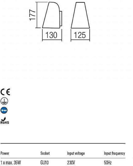Redo Group Spot 13x17.7x12.5 cm Redo Group Spot 13x17.7x12.5 cm