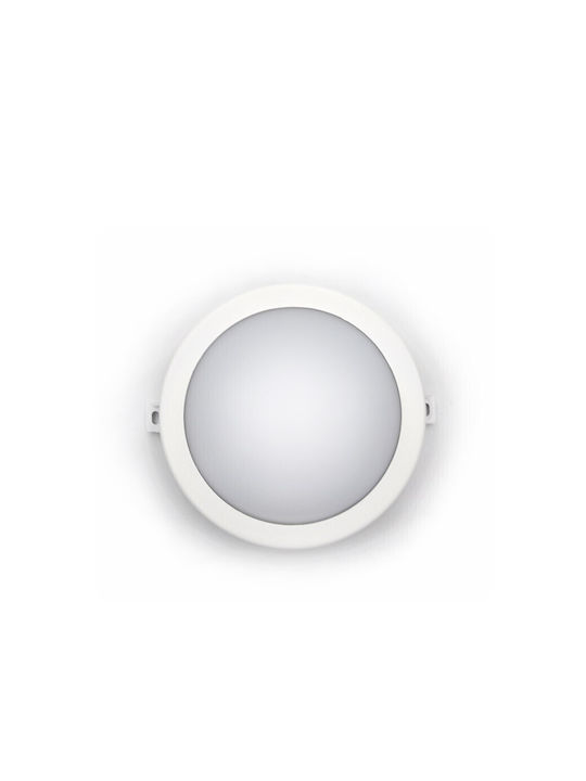 Adeleq Wall-Mounted Outdoor Turtle Light LED IP64 10W with Natural White Light