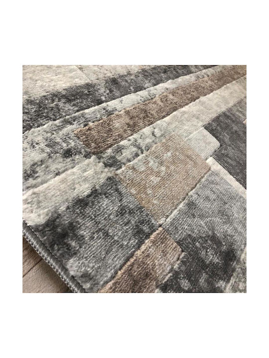 Koulis Carpets Modern Bedroom Rugs Set Gray 0017-00162-000 3pcs