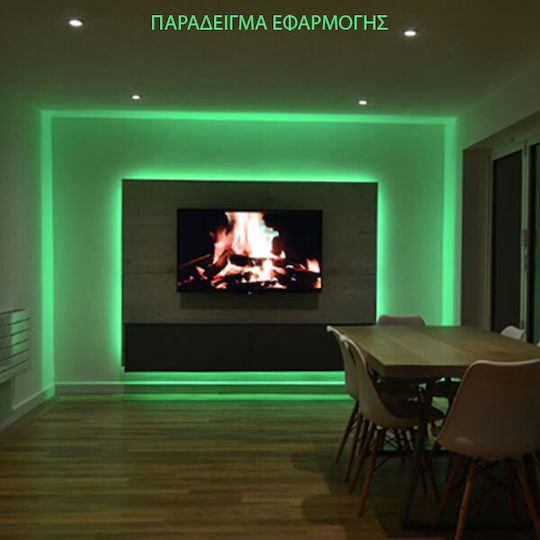 Adeleq Waterproof LED Strip 12V Green Light 5m Type SMD3528
