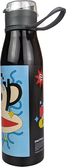 Paul Frank Детска Бутилка За Вода Неръждаема Стомана Черен 600ml