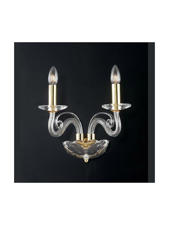 Fan Europe Epoque AP2 Lamp Wall Transparent 36x23cm Fan Europe Epoque AP2 Lamp Wall Transparent 36x23cm