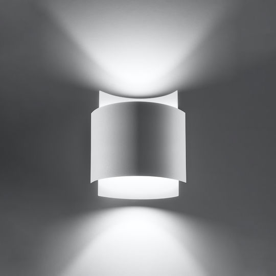Sollux Impact Modern Lamp Wall with Socket G9 White 40x20x16cm