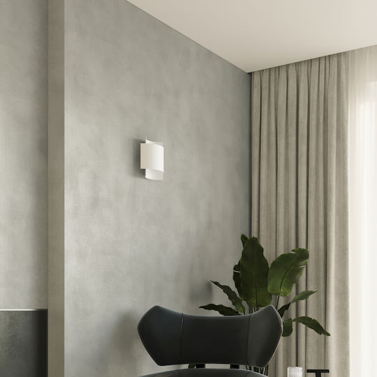Sollux Impact Modern Lamp Wall with Socket G9 White 40x20x16cm