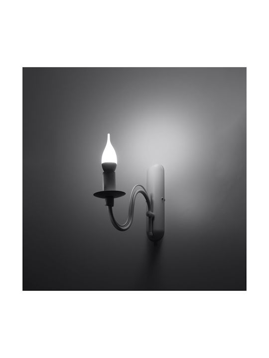 Sollux Minerwa Classic Lamp Wall with Socket E14 White 6x20x15cm