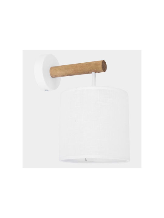 TK Lighting Deva White Modern Lamp Wall with Socket E27 White
