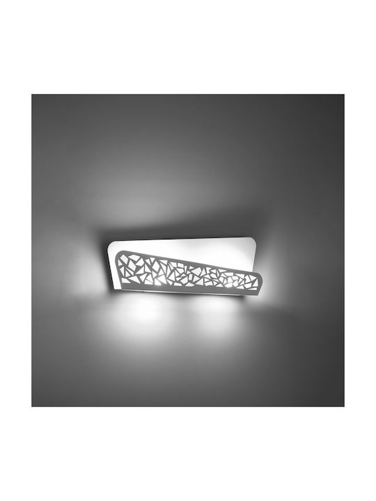 Sollux Antares Modern Lamp Wall with Socket G9 White 40x17x8cm