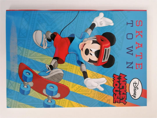 Gim Caiet Cu dungi B5 40 de Foi Mickey Skate Town Multicolor 1buc