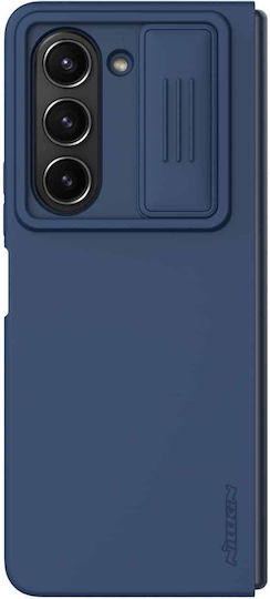 Nillkin Camshield Silky Umschlag Rückseite Silikon Blau (Galaxy Z Fold5)