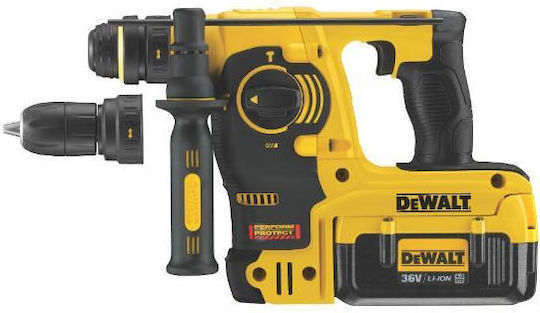 DEWALT DCH364M2 Κρουστικό Σκαπτικό Πιστολέτο Μπαταρίας 36V 2x4Ah με Υποδοχή SDS Plus DCH364M2