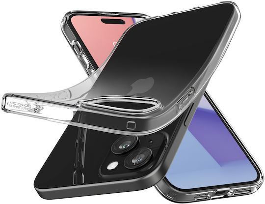 Spigen Crystal Flex Crystal Back Cover Σιλικόνης Διάφανο (iPhone 15)