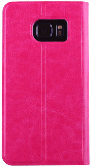 Volte-Tel Buchen Sie Synthetisches Leder Rosa (Galaxy S7)