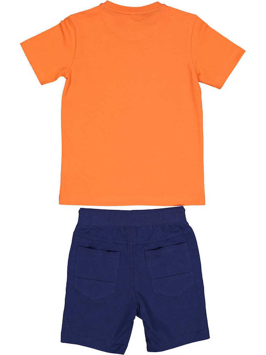 Birba Trybeyond Kids Set with Shorts Summer 2pcs Orange