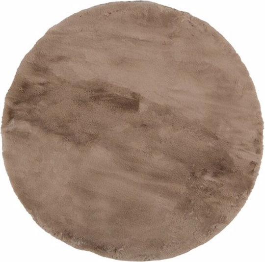 Πέρσικα Cloud Φ120cm Shaggy Γούνινο Beige 11 Πέρσικα Cloud Φ120cm Shaggy Γούνινο Beige 11