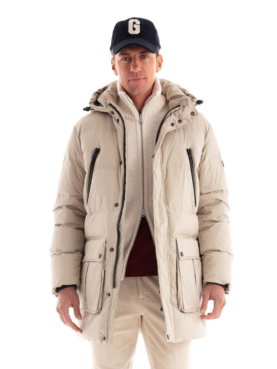 Marc O'Polo Men's Winter Puffer Jacket Cream