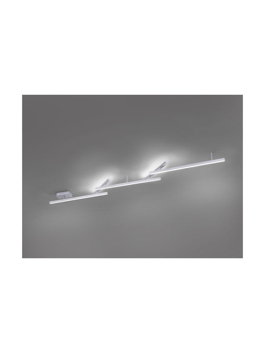 Trio Lighting Таванно осветление Сребрист с Вграден LED и Дистанционно Управление