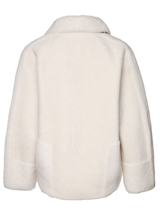Women's Short Fur Ecru