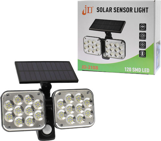Wall Mounted Solar Light 1500lm Cold White 6000K with Motion Sensor and Photocell IP65 21cmx17cmcm