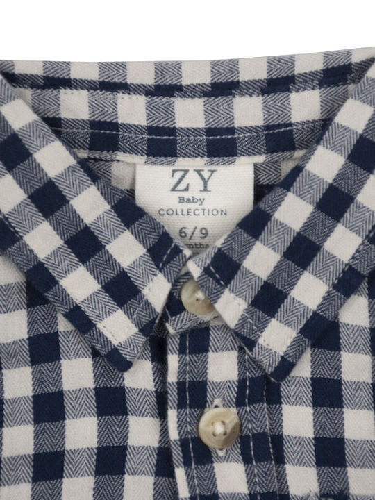 Zippy Kids Checked Shirt Blue