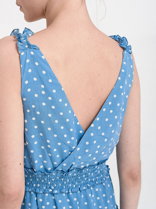 Summer Midi Dress Light Blue