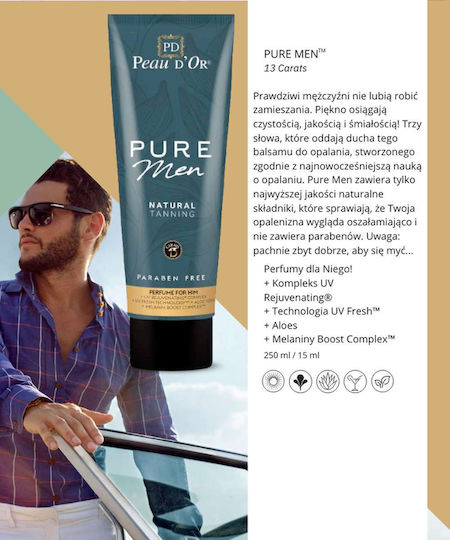Peau d'Or Pure Men Selbstbräuner Öl Körper 250ml