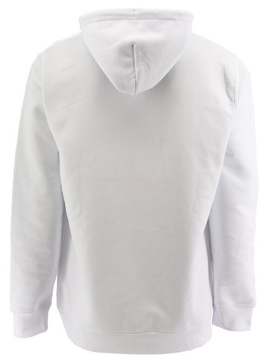 Baron Filou Herren Sweatshirt mit Kapuze White.