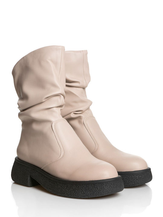 Ioannou Women's Ankle Boots Beige