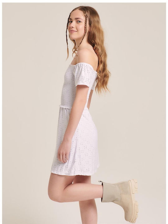 Alcott Summer Mini Dress White