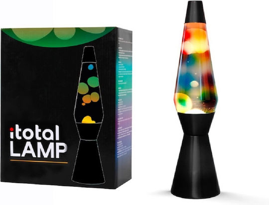 Total Gift Dekorative Lampe Lavalampe Schwarz