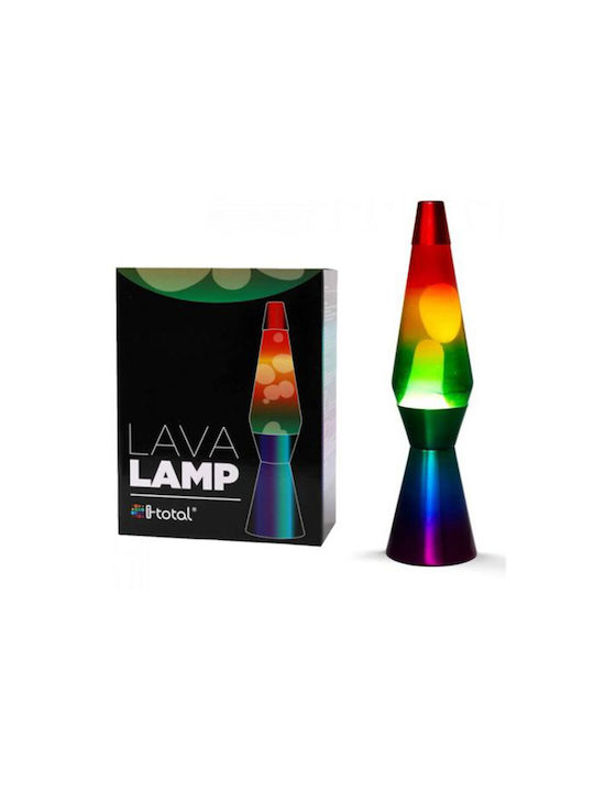 Total Gift Dekorative Lampe mit RGB-Beleuchtung Lavalampe LED Regenbogen