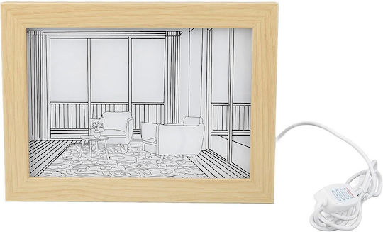 Dekorative Lampe Panel Weiß